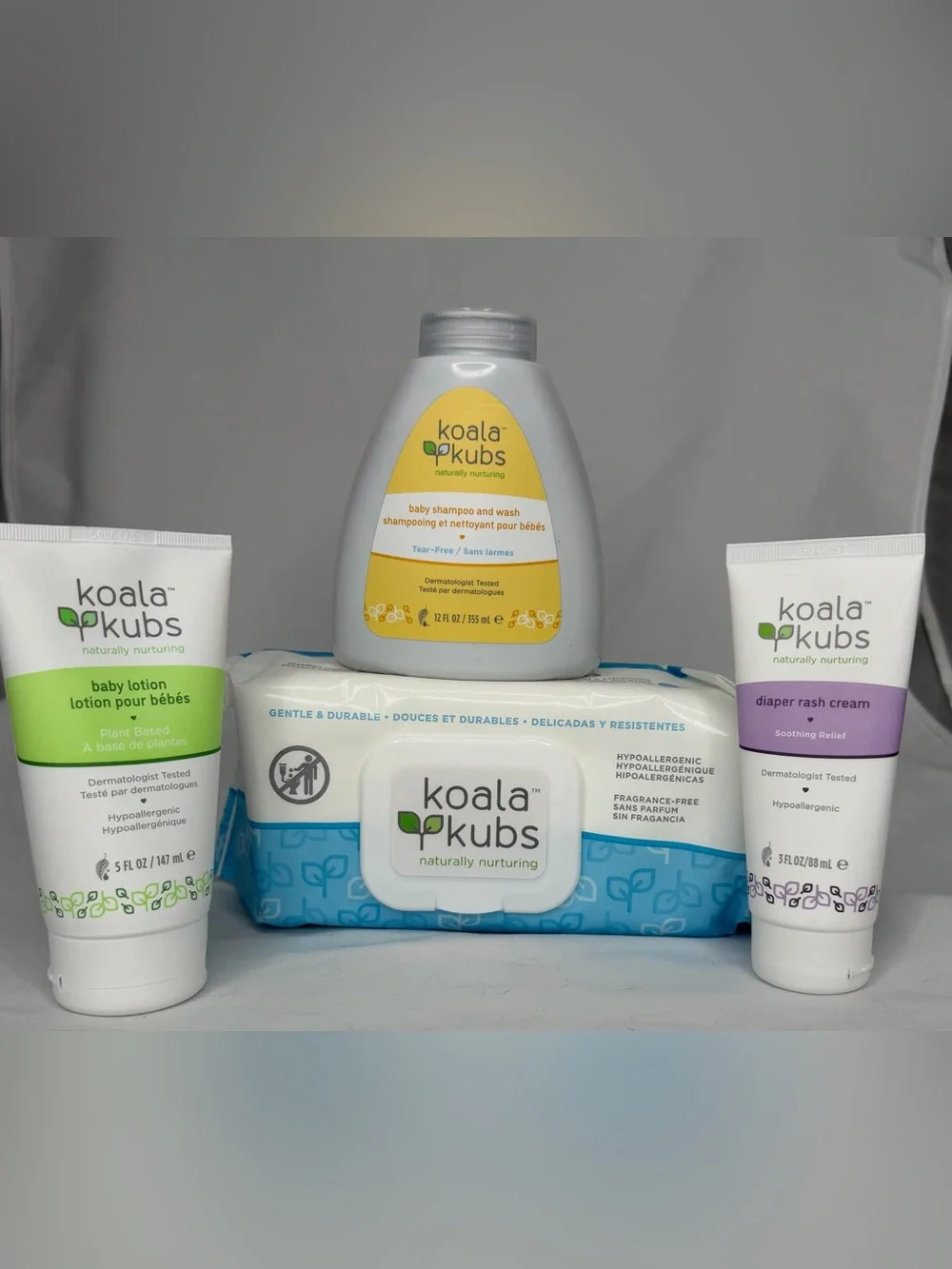 Melaleuca Koala Kubs Baby Care 4-Pack with pump New & Sealed